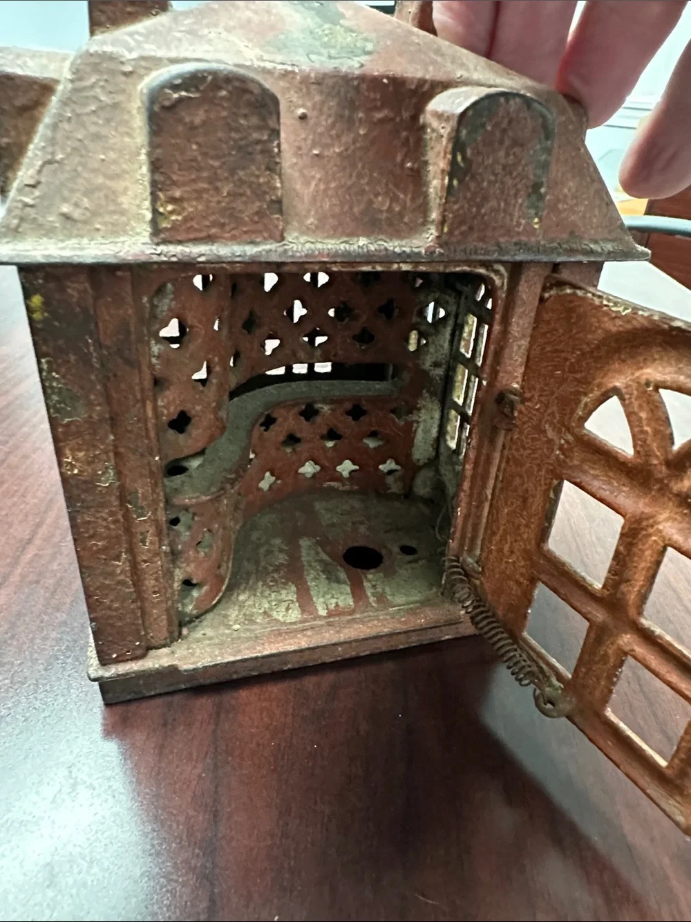 1878 JE Stevens Cast Iron Mechanical Bank